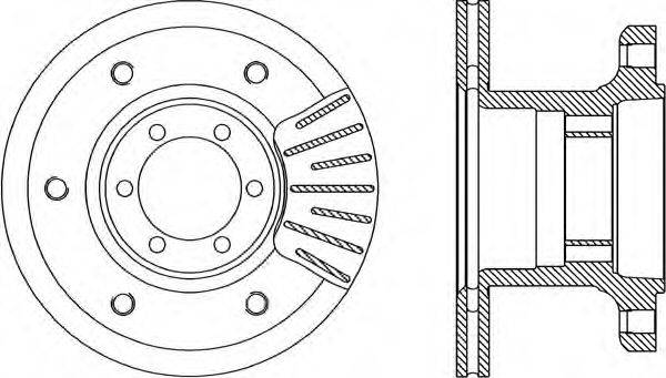 OPEN PARTS BDA184820 гальмівний диск