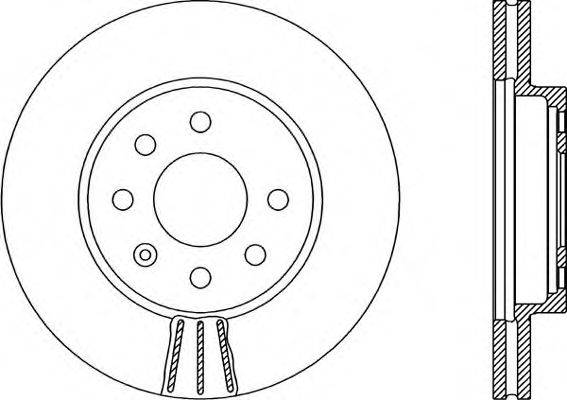 OPEN PARTS BDA198420 гальмівний диск