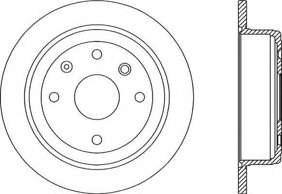 OPEN PARTS BDA202510 гальмівний диск