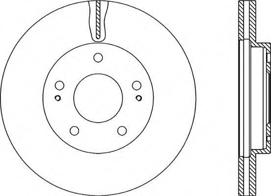 OPEN PARTS BDA220520 гальмівний диск