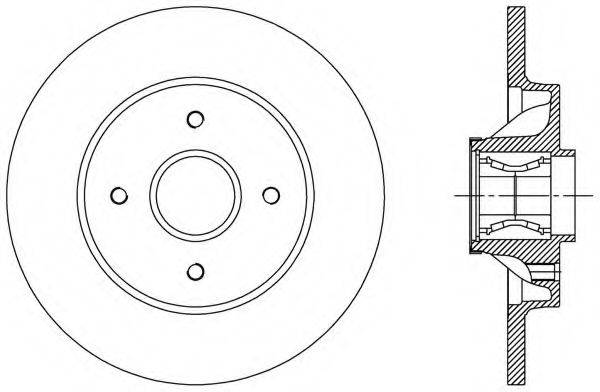 OPEN PARTS BDA238730 гальмівний диск