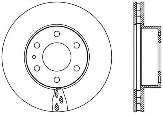 OPEN PARTS BDA239020 гальмівний диск