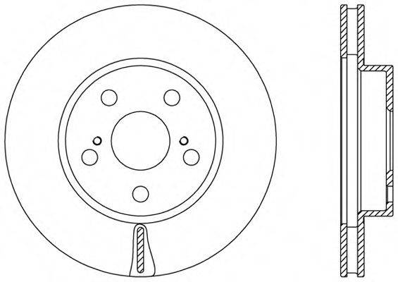 OPEN PARTS BDA246320 гальмівний диск