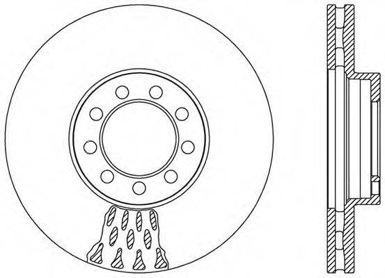 OPEN PARTS BDA247220 гальмівний диск