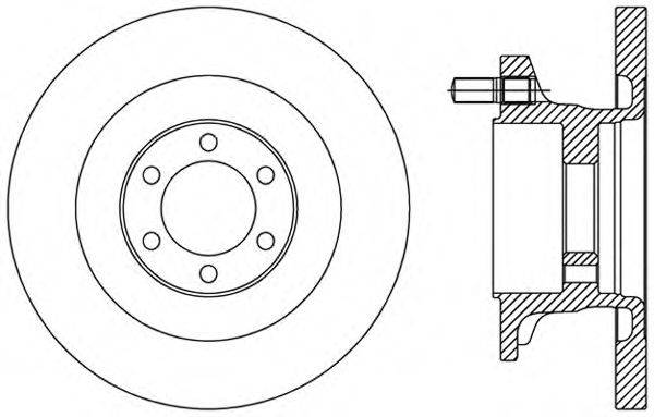 OPEN PARTS BDA249410 гальмівний диск