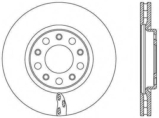 OPEN PARTS BDA252120 гальмівний диск