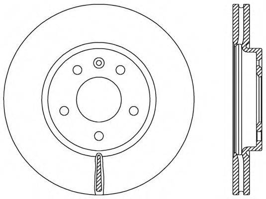 OPEN PARTS BDA253620 гальмівний диск