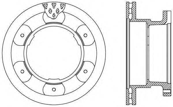 OPEN PARTS BDA254220 гальмівний диск