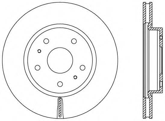 OPEN PARTS BDA256520 гальмівний диск