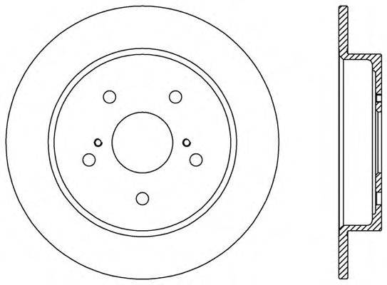 OPEN PARTS BDA256710 гальмівний диск