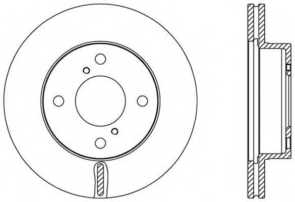 OPEN PARTS BDA258620 гальмівний диск