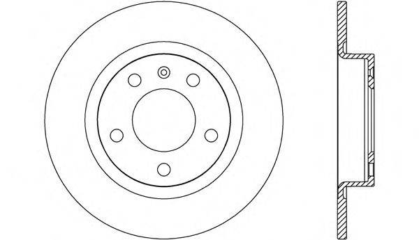 OPEN PARTS BDA264910 гальмівний диск