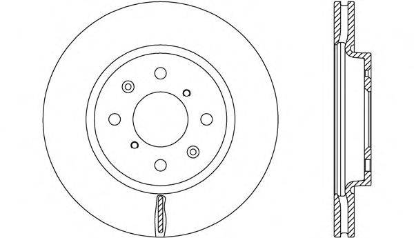 OPEN PARTS BDA265820 гальмівний диск