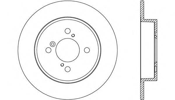 OPEN PARTS BDA266010 гальмівний диск