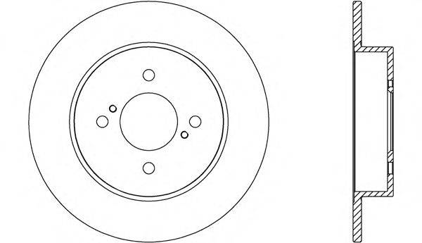 OPEN PARTS BDA266210 гальмівний диск