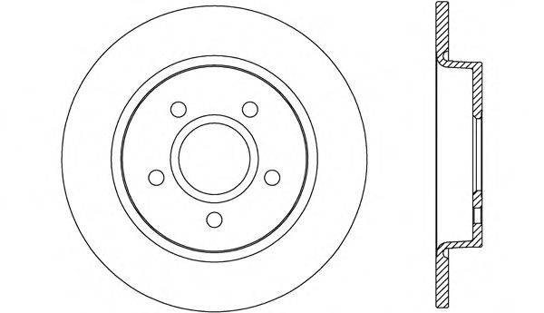 OPEN PARTS BDA267010 гальмівний диск