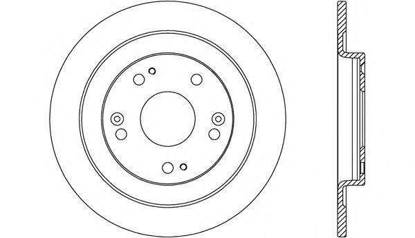 OPEN PARTS BDA268510 гальмівний диск