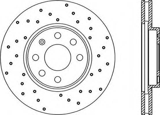 OPEN PARTS BDRS188025 гальмівний диск