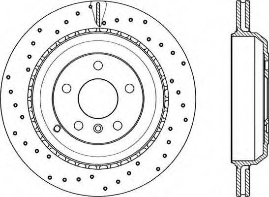 OPEN PARTS BDRS229725 гальмівний диск