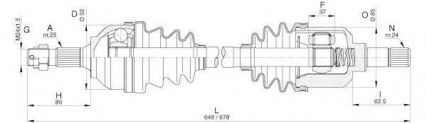 OPEN PARTS DRS629300 Приводний вал