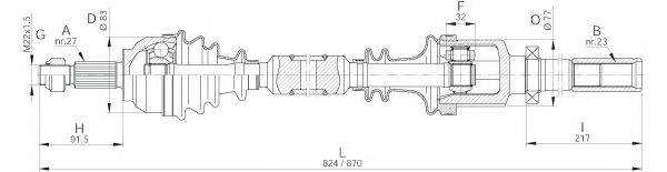 OPEN PARTS DRS631900 Приводний вал