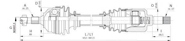 OPEN PARTS DRS639200 Приводний вал