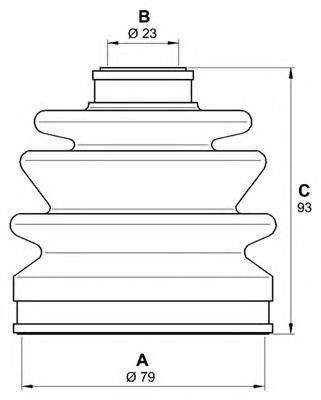 OPEN PARTS SJK703700 Комплект пильника, приводний вал