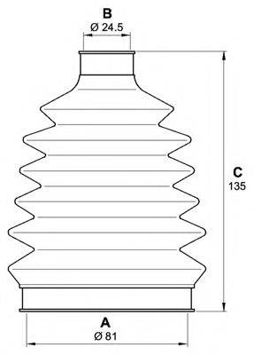 OPEN PARTS SJK705400 Комплект пильника, приводний вал