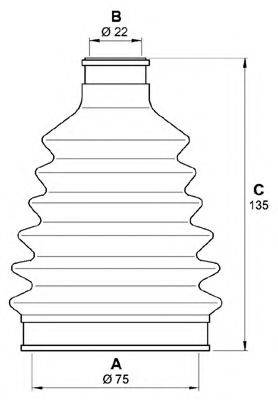 OPEN PARTS SJK708100 Комплект пильника, приводний вал