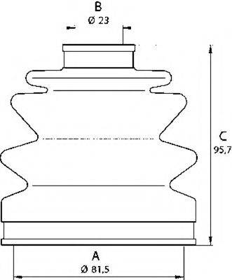 OPEN PARTS SJK710500 Комплект пильника, приводний вал