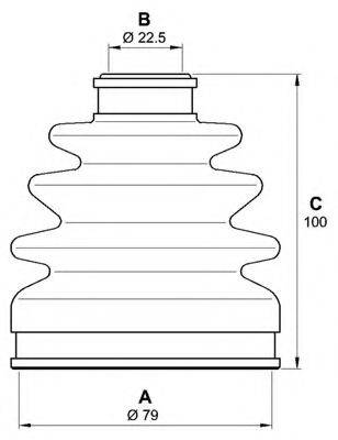 OPEN PARTS SJK711600 Комплект пильника, приводний вал