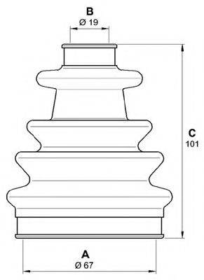 OPEN PARTS SJK712900 Комплект пильника, приводний вал