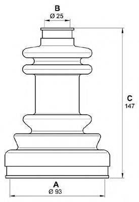 OPEN PARTS SJK714500 Комплект пильника, приводний вал