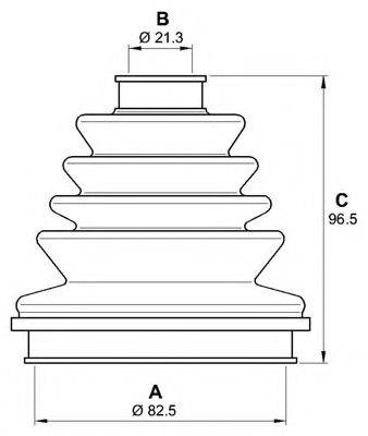 OPEN PARTS SJK716000 Комплект пильника, приводний вал