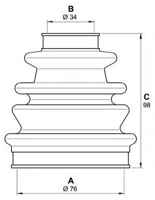 OPEN PARTS SJK720000 Комплект пильника, приводний вал