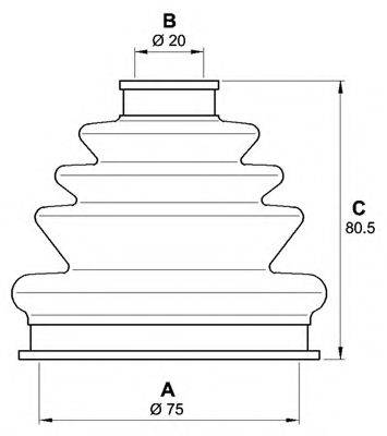 OPEN PARTS SJK721000 Комплект пильника, приводний вал