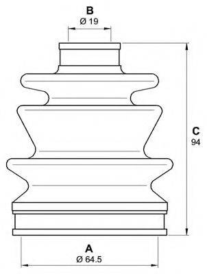 OPEN PARTS SJK723200 Комплект пильника, приводний вал