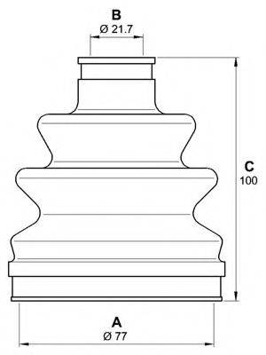 OPEN PARTS SJK724100 Комплект пильника, приводний вал