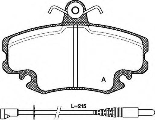 OPEN PARTS BPA014132 Комплект гальмівних колодок, дискове гальмо