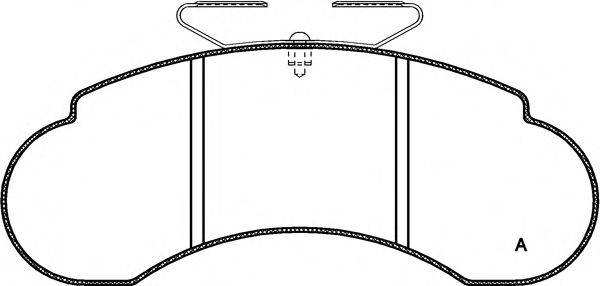 OPEN PARTS BPA014220 Комплект гальмівних колодок, дискове гальмо