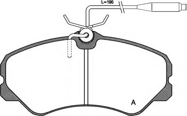 OPEN PARTS BPA026102 Комплект гальмівних колодок, дискове гальмо