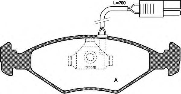 OPEN PARTS BPA028102 Комплект гальмівних колодок, дискове гальмо