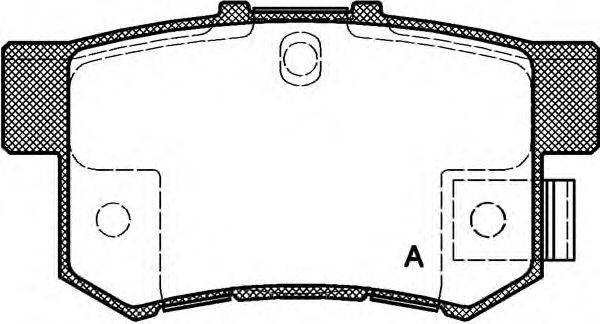 OPEN PARTS BPA032522 Комплект гальмівних колодок, дискове гальмо