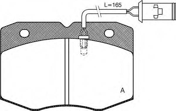 OPEN PARTS BPA043502 Комплект гальмівних колодок, дискове гальмо