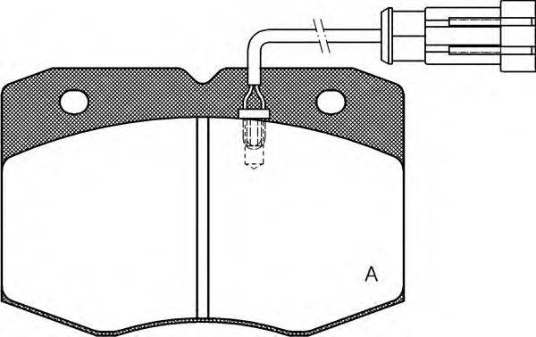 OPEN PARTS BPA043512 Комплект гальмівних колодок, дискове гальмо