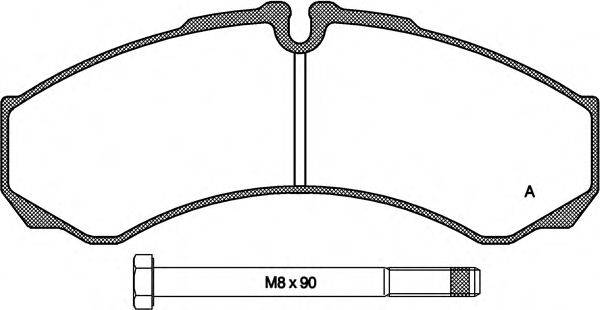 OPEN PARTS BPA065100 Комплект гальмівних колодок, дискове гальмо