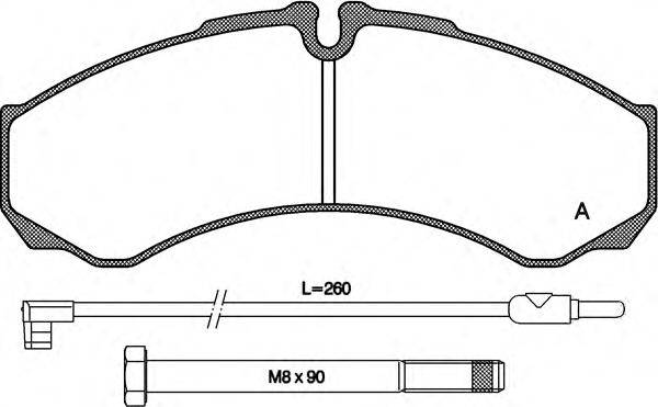 OPEN PARTS BPA065102 Комплект гальмівних колодок, дискове гальмо