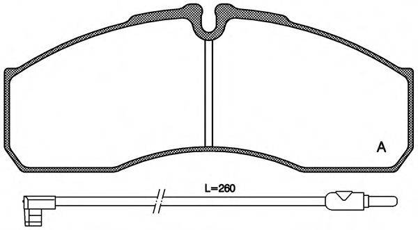 OPEN PARTS BPA065112 Комплект гальмівних колодок, дискове гальмо