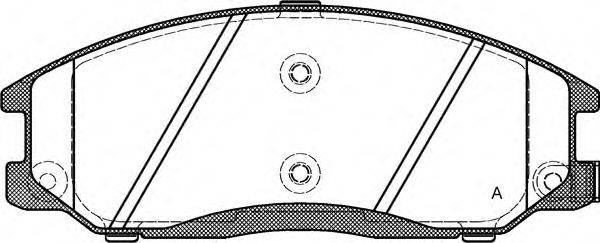 OPEN PARTS BPA077102 Комплект гальмівних колодок, дискове гальмо