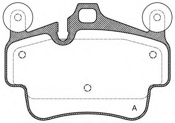 OPEN PARTS BPA077320 Комплект гальмівних колодок, дискове гальмо